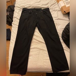 Rag and Bone Black jean straight fit